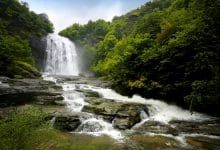 Bursa Suuçtu Şelalesi manzarası ve piknik alanı